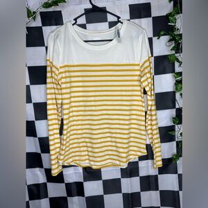MEDIUM‎ OLD NAVY YELLOW STRIPPED TOP